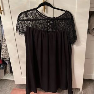 Lace black dress